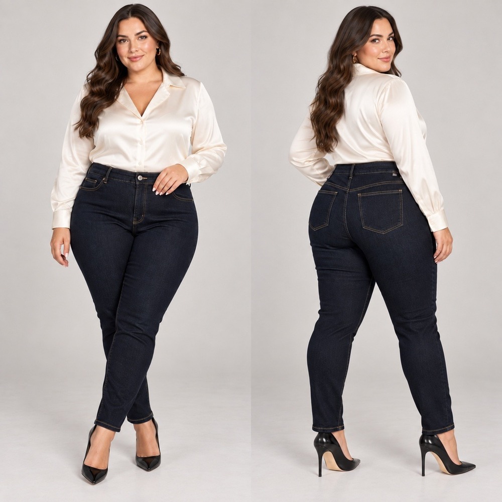 Torrid Premium Bombshell Skinny Jeans Size 24R Dark Wash High Rise Stretch Denim